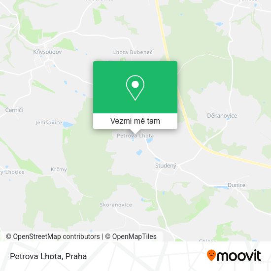 Petrova Lhota mapa
