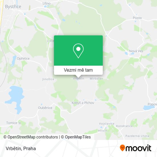 Vrbětín mapa