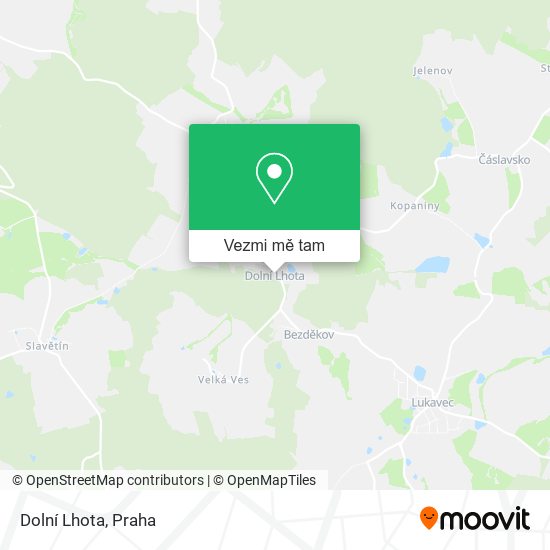Dolní Lhota mapa