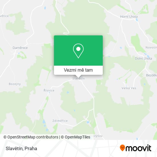 Slavětín mapa