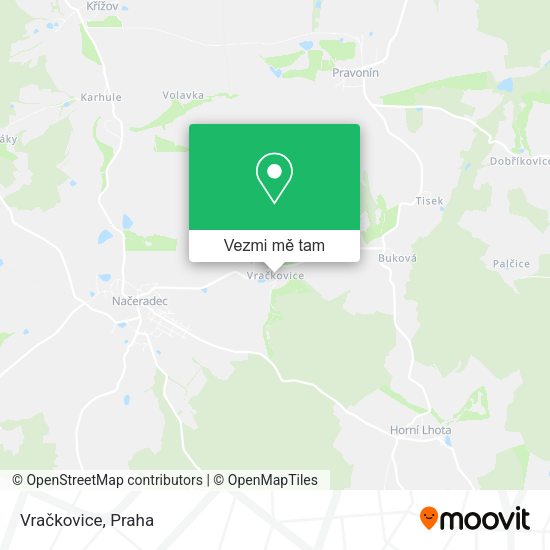 Vračkovice mapa