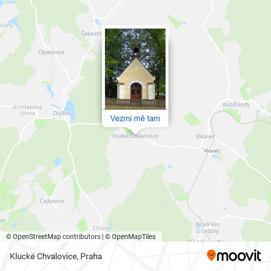 Klucké Chvalovice mapa