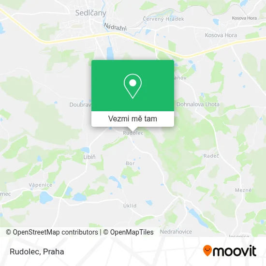 Rudolec mapa