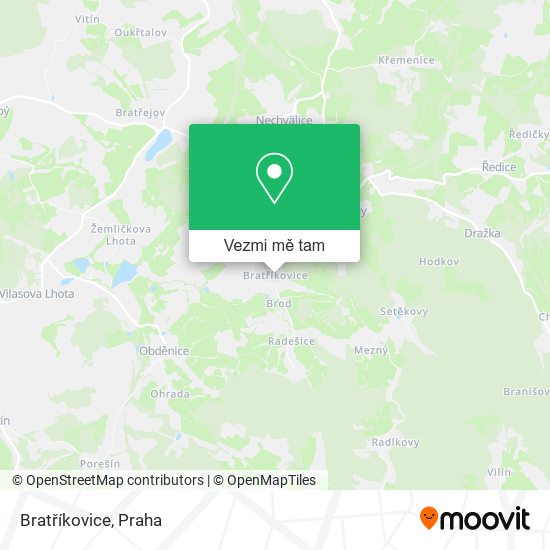 Bratříkovice mapa