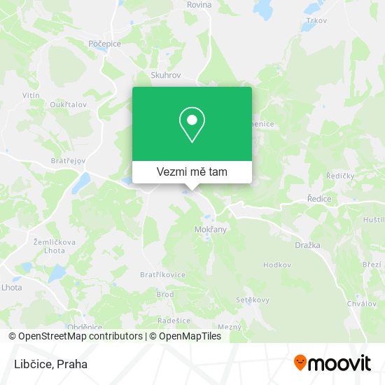 Libčice mapa