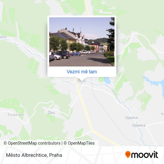 Město Albrechtice mapa