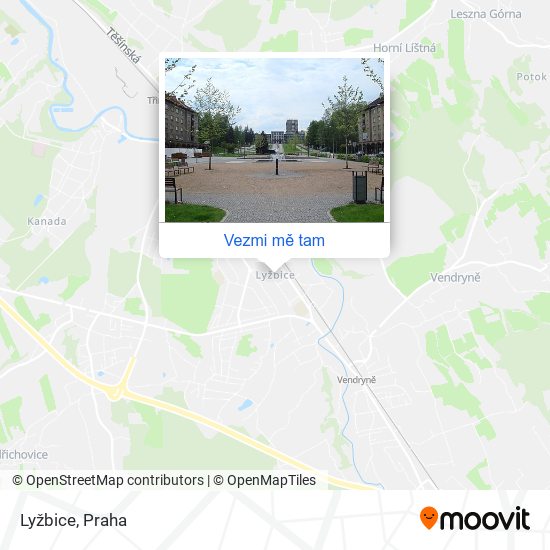 Lyžbice mapa