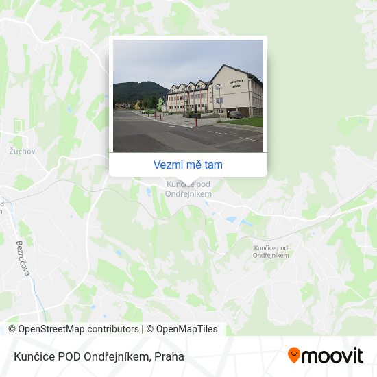Kunčice POD Ondřejníkem mapa