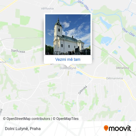 Dolní Lutyně mapa