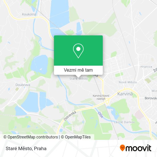 Staré Město mapa