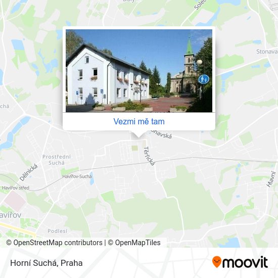 Horní Suchá mapa
