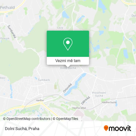 Dolní Suchá mapa