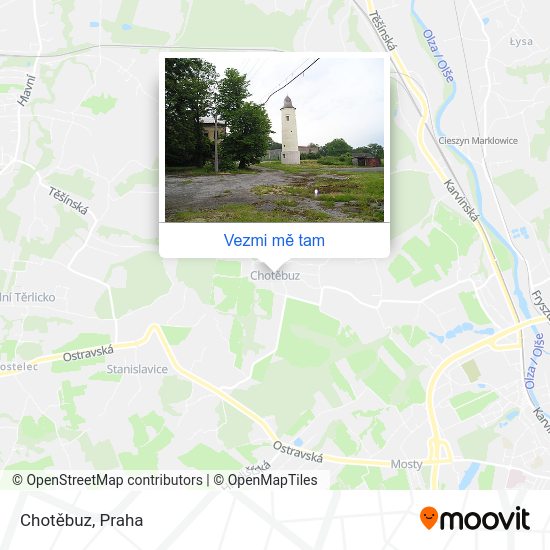 Chotěbuz mapa