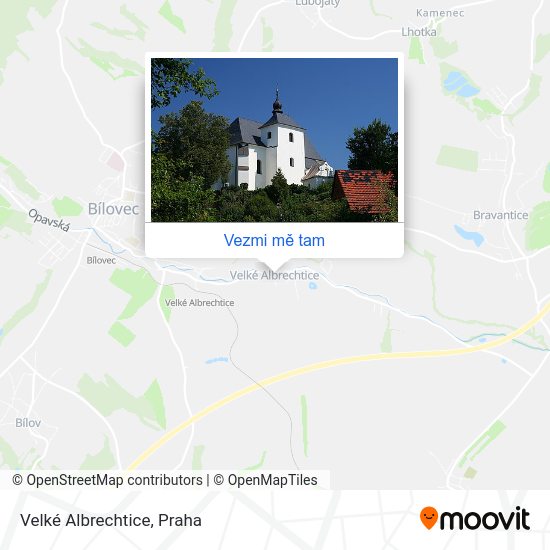 Velké Albrechtice mapa