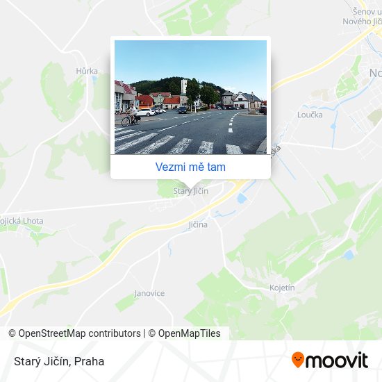Starý Jičín mapa