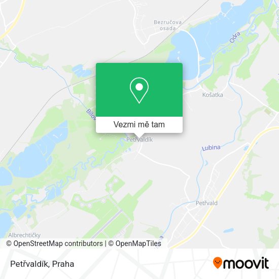 Petřvaldík mapa