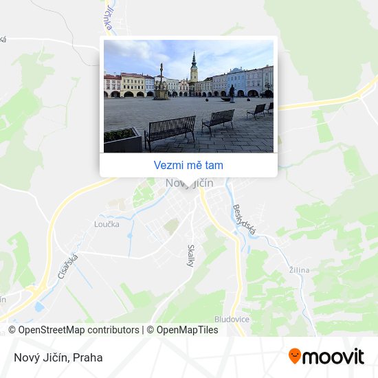 Nový Jičín mapa