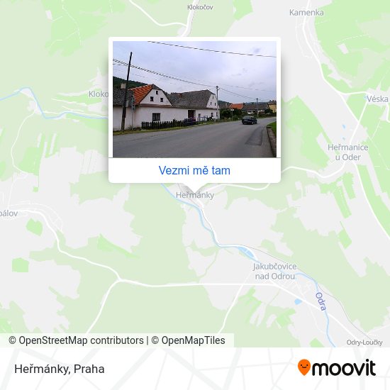 Heřmánky mapa