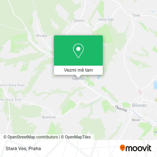 Stará Ves mapa