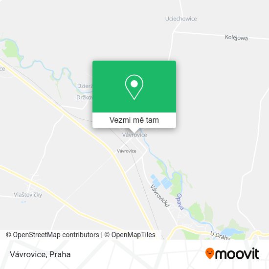 Vávrovice mapa
