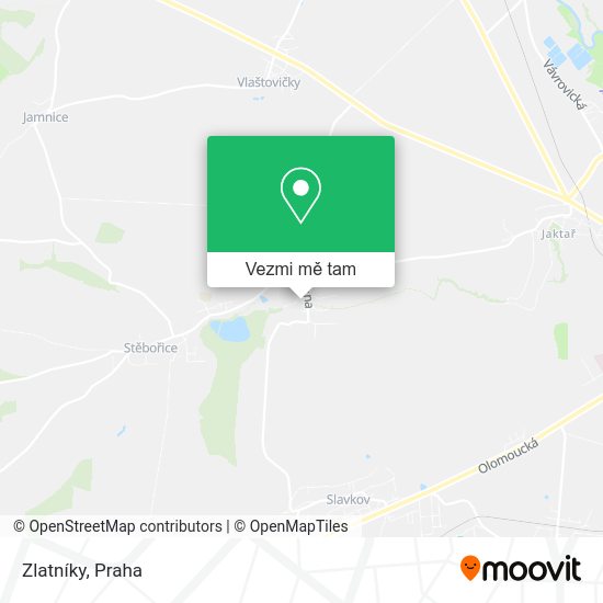 Zlatníky mapa