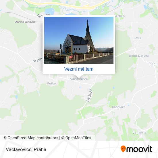 Václavovice mapa