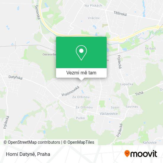 Horní Datyně mapa