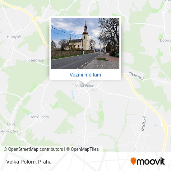 Velká Polom mapa
