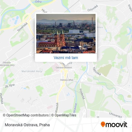 Moravská Ostrava mapa