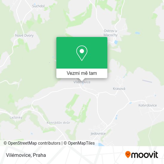 Vilémovice mapa