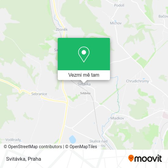 Svitávka mapa