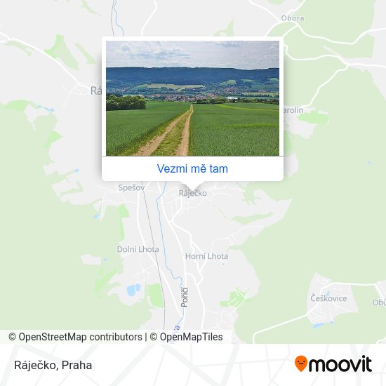 Ráječko mapa