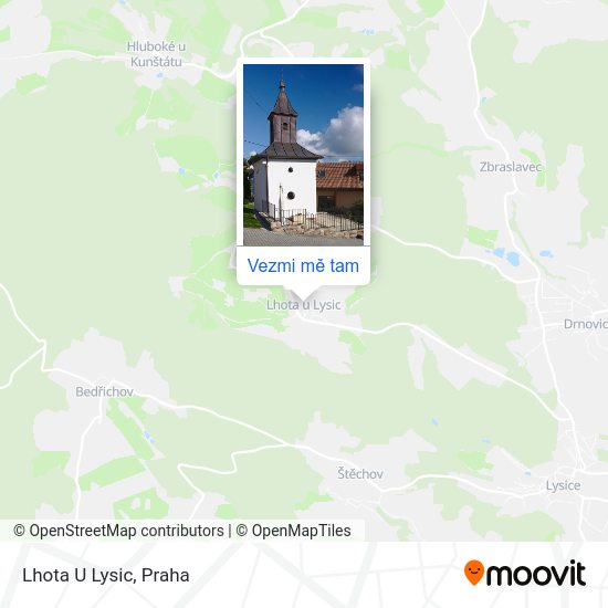 Lhota U Lysic mapa
