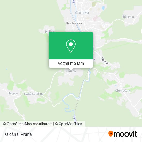 Olešná mapa