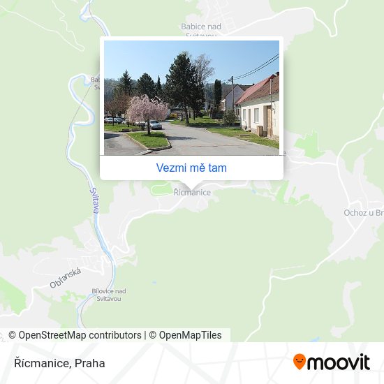 Řícmanice mapa