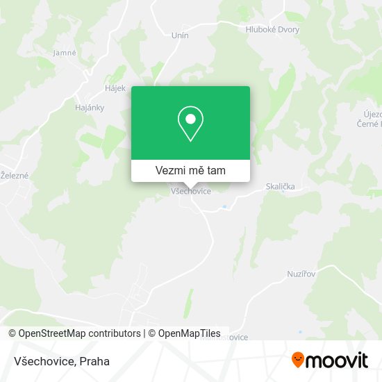 Všechovice mapa
