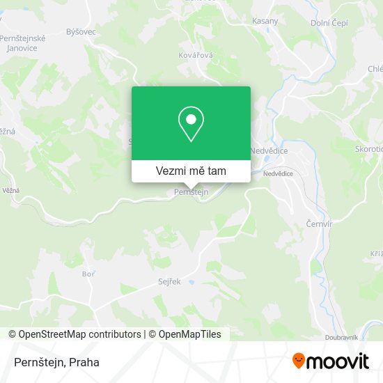 Pernštejn mapa
