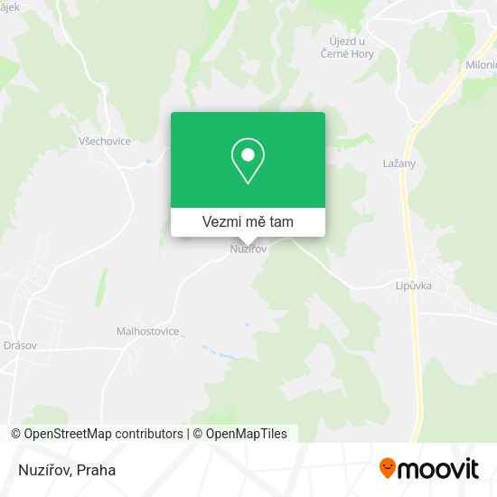 Nuzířov mapa