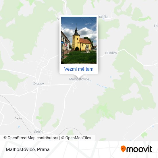 Malhostovice mapa