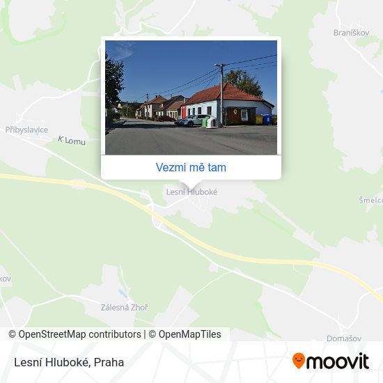 Lesní Hluboké mapa