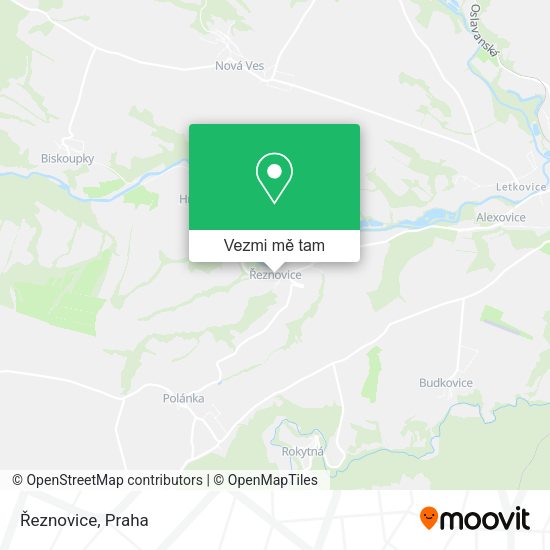 Řeznovice mapa
