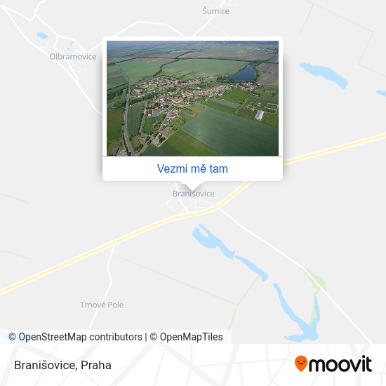Branišovice mapa