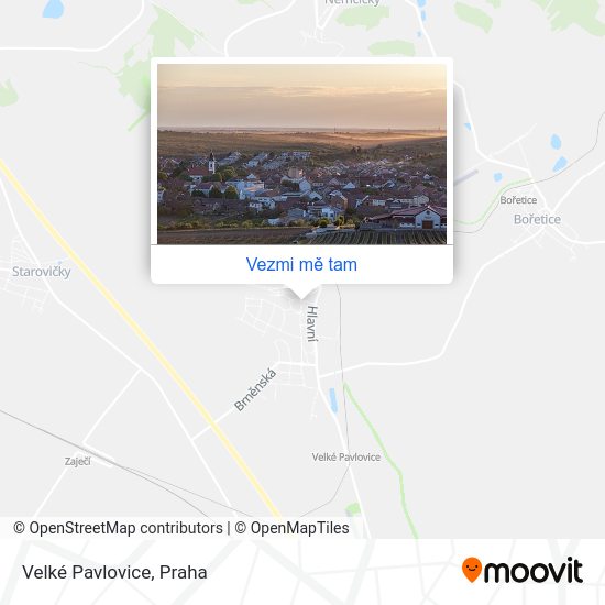 Velké Pavlovice mapa