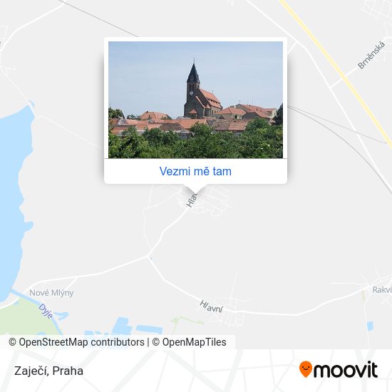 Zaječí mapa