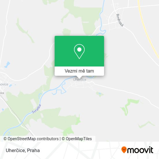 Uherčice mapa