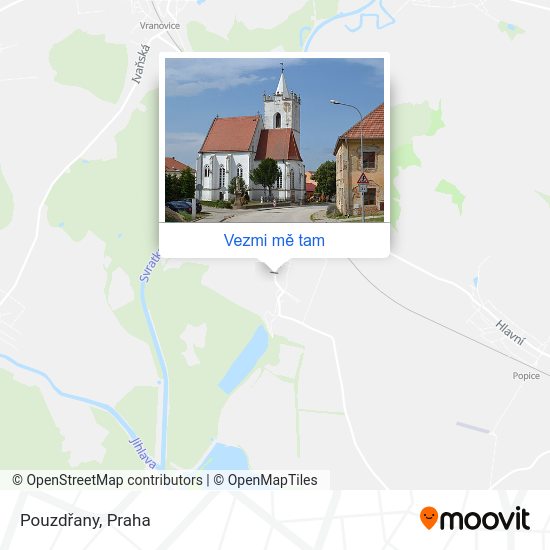 Pouzdřany mapa