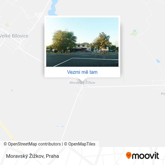 Moravský Žižkov mapa
