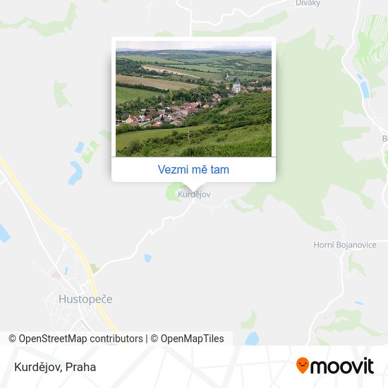 Kurdějov mapa