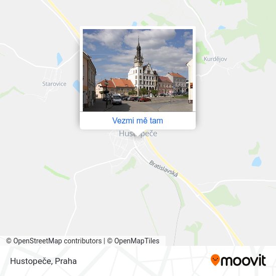 Hustopeče mapa