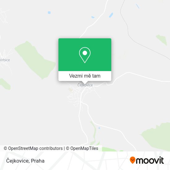 Čejkovice mapa